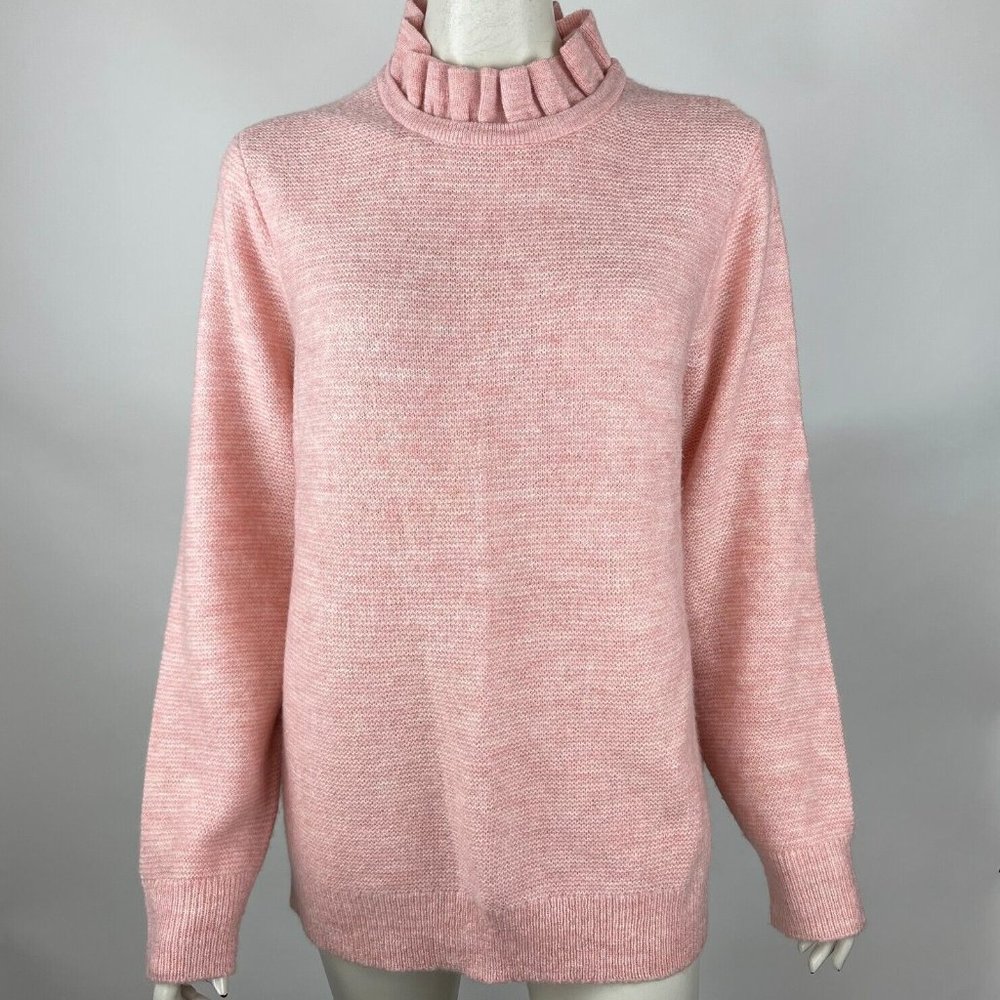 J. Crew Pink Cowl Neck Sweater